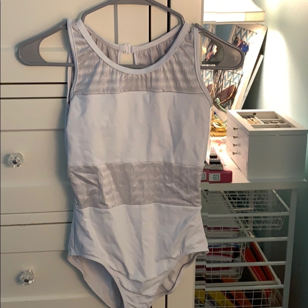 white so danca leotard